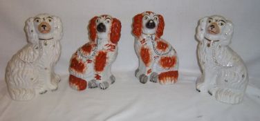 2 prs Staffordshire dogs