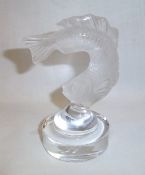 Lalique fish with engraved signature "Lalique France" ht approx. 10cm