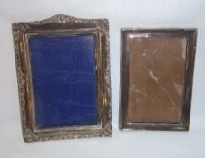 2 silver photograph frames Birm. 1907 & 1925