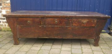 19th c. Chinese low chest of drawers