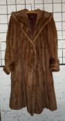 Ladies three quarter length fur coat