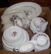 Wedgwood `Patrician Tapestry` patt. dinner service comprising 6 dinner plates, 6 tea plates, 6