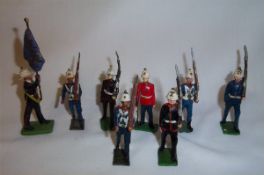 Sel. French made lead soldiers & Britains Royal Marines