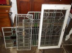 Sel. leaded glass panels