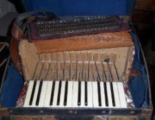 Cased Bonnelli accordion