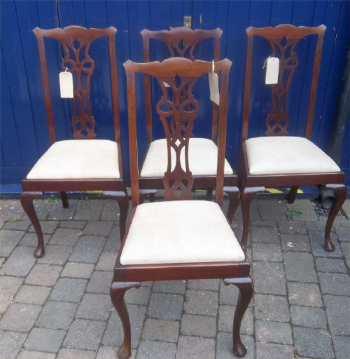 Set 4 Vict. dining chairs