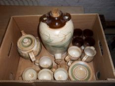 Sel. Skegness pottery cups & saucers & flagon