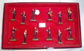 Boxed set of Britains blues and royals band lead soldiers