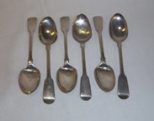 Set 6 silver teaspoons Lon. 1836 wt approx. 2.5oz