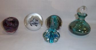 Caithness scent bottle & sel. paperweights inc. Caithness, Adrian Sankey