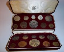 2 x proof sets ER Crowned 2nd June 1953 in original cases