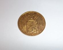 10 Guilder 1897 gold coin