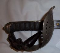 British Army Service Dress sword Vict. Crown to hand guard with Kings crown to blade, Mole & Sons
