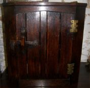 Oak corner cabinet