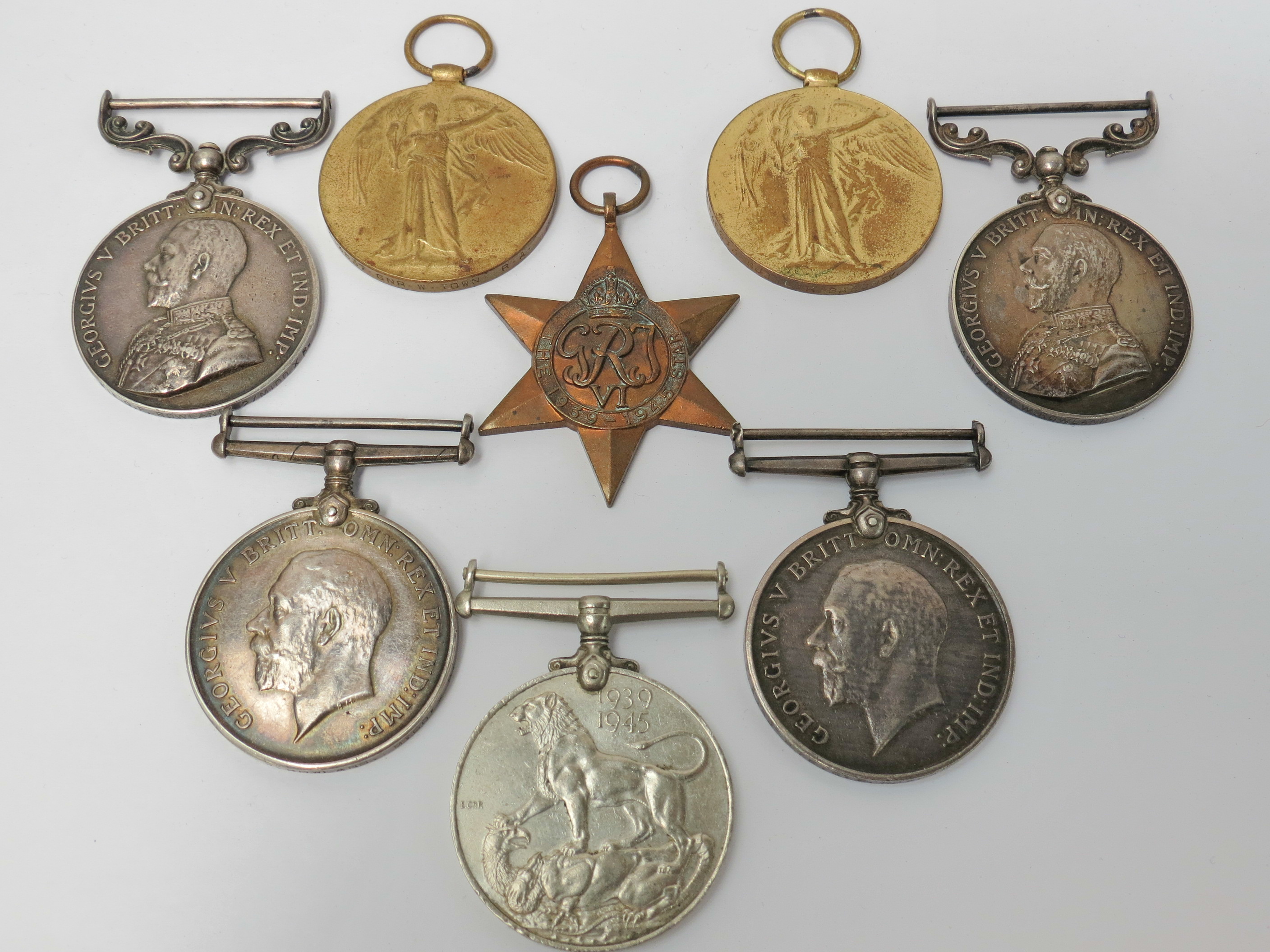 An outstanding and unique collection of Great War medals presented to 13917 Pte. J.W. (John William)