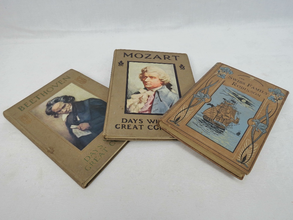 William H G Kingston, ed.  The Swiss Family Robinson, Routledge, London with art nouveau covers,