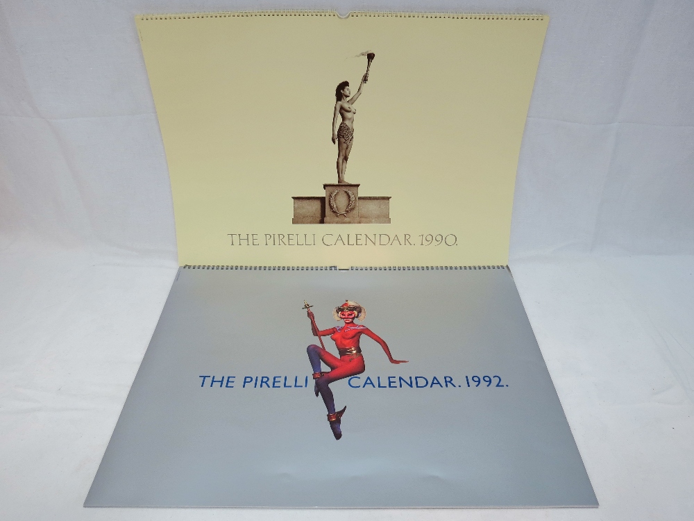 Two original Pirelli Calendars for 1990 and 1992, both within card sleeves.