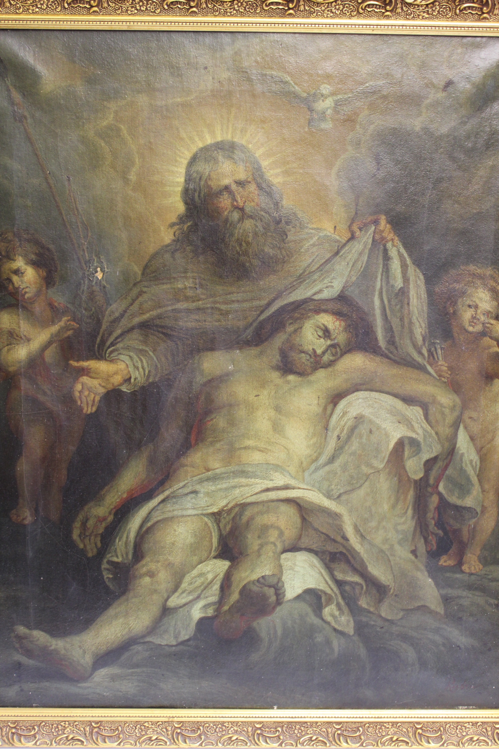 After Peter Paul Rubens (1577-1640), The Holy Trinity, a 19th Century copy, Oil on canvas, 62 x 49.