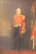 English School (19th Century), Full length portrait of the Lieut. Colonel of the 50th (Queen’s