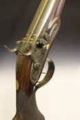 George IV’s double barrelled percussion sporting gun by Stoermer, 32.5 inch sighted damascus barrels