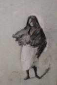 Hercules Brabazon Brabazon (1821-1906), Algerian woman, signed with initials and inscribed,