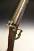 A fine quality double barrelled pinfire sporting gun by Thomas of Paris, 25.5 inch sighted