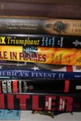 A small collection of Military related books, mostly pertaining to the Third Reich, and a book of