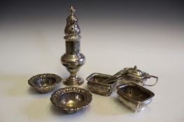 A silver sugar caster, by The Goldsmith’s & Silversmith’s Company, London 1934, 19cm high,