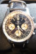 A Breitling Navitimer gentleman’s chronograph wristwatch, numbered 806 to the rear of the case,