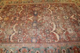 A Persian Mahal carpet, 358 x 262cm.