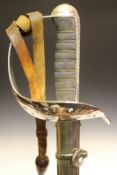 A good Victorian 1897 Pattern Infantry Officer’s sword, 83cm clean blade by W.K. & C., etched with