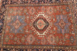 A Persian Karadja rug, 187 x 139cm.