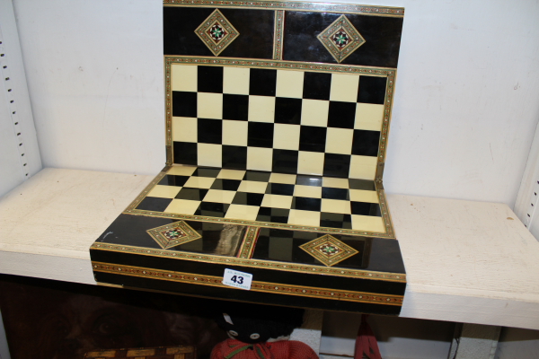 AN INLAID GAMES BOX