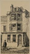 * NOEL SPENCER (1900-1986, BRITISH) NO 33 SOUTH QUAY, GREAT YARMOUTH pen and ink drawing, signed