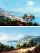 EMMANUEL MEURIS (1894-1969, ITALIAN) VIEWS ON MONTE CARLO pair of gouache, one signed lower right 10