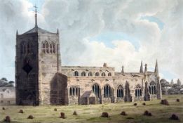 CIRCLE OF JOHN CHESSELL BUCKLER (1793-1894, BRITISH) SOUTH WEST VIEW OF ROTHWELL CHURCH,