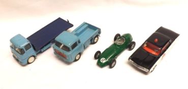 CORGI TOYS NOS 152, 237, 409 AND 457, four early slightly playworn Vehicles including 152 BRM Racing