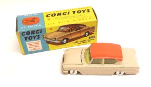 CORGI TOYS NO 234, a good boxed Beige and Pink Ford Consul Classic Saloon, in a very good box