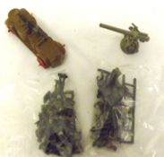 BRITAINS MILITARY VEHICLES ETC, a Britains First World War type Brown and Slush Moulded Armoured