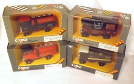 CORGI CLASSICS TRUCKS NOS 897 AND 945, four mint boxed AEC Trucks and Tankers including “Great