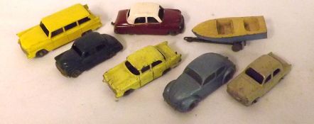MATCHBOX 1-75 SERIES, VARIOUS NUMBERS, eight various 1950s mostly metal-wheeled unboxed playworn,