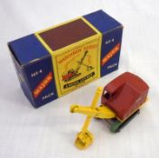 MATCHBOX SERIES (MOKO LESNEY) NO 4MP, an excellent boxed Red and Yellow Ruston Bucyrus 22-RB