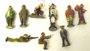HILL AND CO, eleven Figures by Hill and Co, in good condition