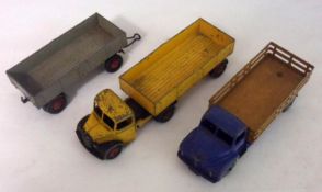 DINKY TOYS (SUPERTOYS) NOS 521, 531 AND 551, three playworn Dinky Supertoys Vehicles, a 521