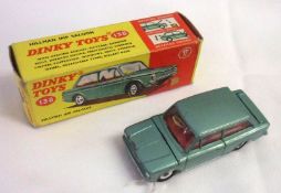 DINKY TOYS NO 138, a good boxed Metallic Green Hillman Imp with suitcase, minor chipping to bonnet