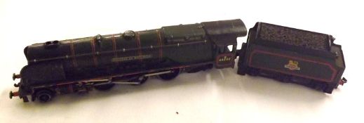HORNBY-DUBLO RAILWAYS NO EDL12, a slightly playworn Matt Green British Railways 4-6-2 46232 “Duchess