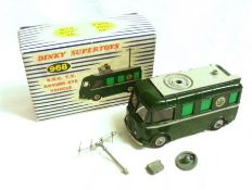 DINKY TOYS (SUPERTOYS) NO 968, a very good boxed Green BBC TV Roving Eye Film Van, complete with