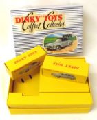 DINKY TOYS (FRANCE), a newly issued set of two French Cars, mint boxed