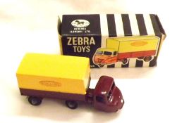 ZEBRA TOYS NO 36, a very sought-after Red and Cream “British Railways” Scammell Articulated Van in