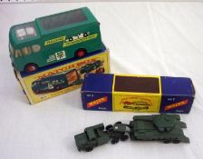 MATCHBOX TOYS “MAJOR” PACK BY LESNEY NOS M3 AND M6, a good slightly chipped M3 Thornycroft Mighty